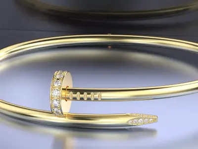 Bracelet Juste un Clou New Lock 3D print model