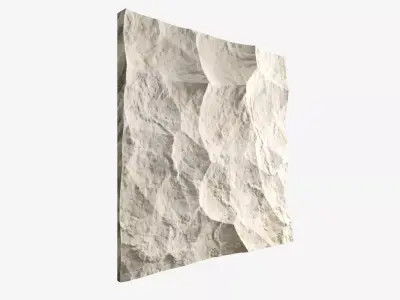265-RockPanel piece of stone on wall 3D model