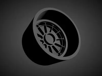 JNC 033 scalable and Printable rim 3D print model