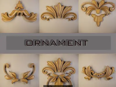 Ornament 3D Model-vol8 3D Model Collection
