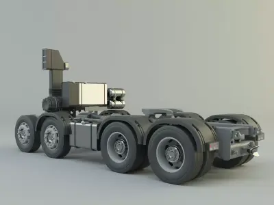 truck chassis model 3D model