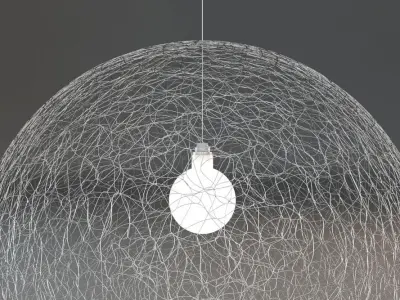 Wire Ceiling Lamp 3D model