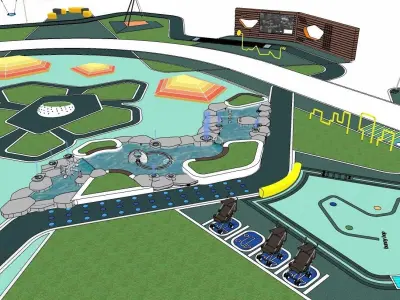 Playground 3D model 3D model purchase