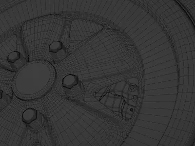 Porsche Fuchs Rim 911 SC 3D print model