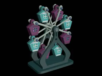 Wheel of Reincarnation 3D model