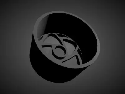 Radi8 R8S5 scalable and Printable rim 3D print model