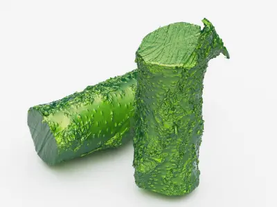 Apricot firewood log 3d scan  3D model