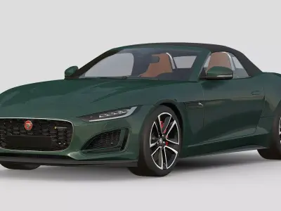 Jaguar F-Type R-Dynamic Convertible 3D model