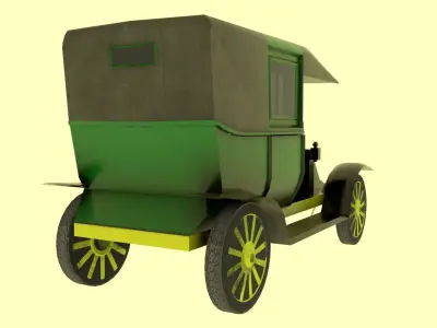 Renault Type AG Low-poly 3D model