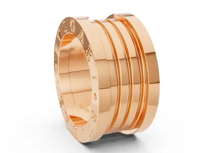 Bulgari Zero1 Ring 3D print model