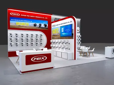 Two wheel car show 3D model