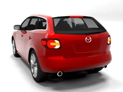 MAZDA CX7 LOWPOLY Low-poly 3D model