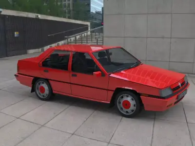 PROTON SAGA 3D MODEL 1985 Low-poly 3D model