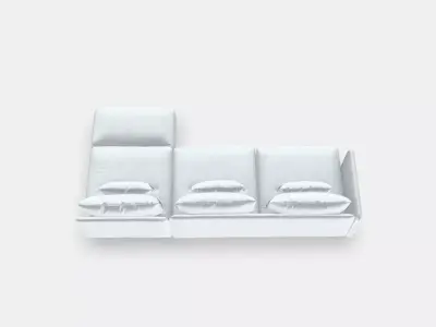 SODERHAMN 4-seat sofa 2 Low-poly 3D model