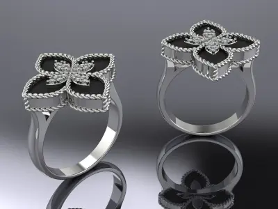Jewelry Ring Gold  Brand 3D print model
