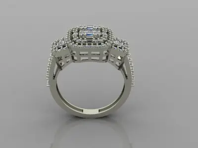 Beautiful jewelry ring 3D print model