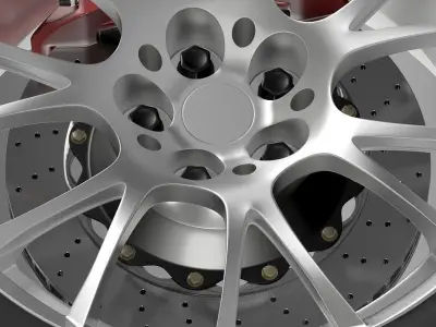 Toyota GT 86 GRMN wheel 3D model