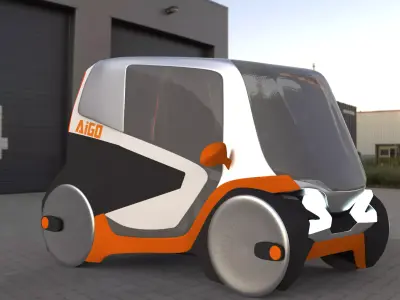  Disability Compact Car Concept 3D model