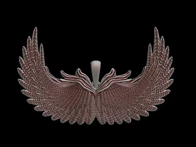 Feather Wings Pendant 3D print model