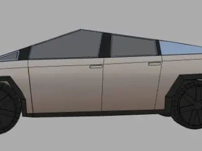 Cybertruck - ready for the game Low-poly 3D model