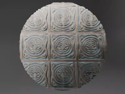 Wood floor with engrave Texture