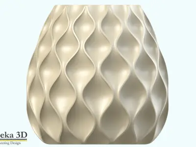 WAVE PATTERN POT MODEL 1 AND 2 3D print model