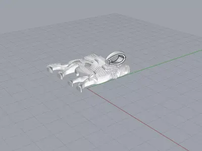 Winged Bull Pendant 3D print model