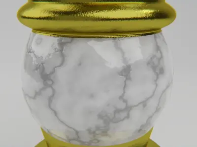 metal candle holder 3D model