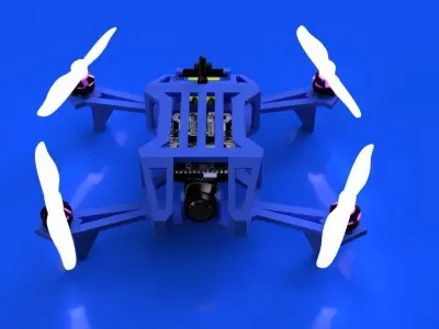 Skeleton fpv BD 3D print model