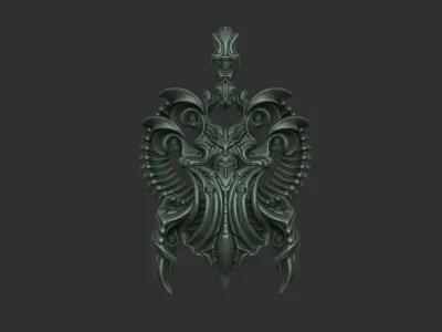 Scarab Of Shoggoth ancient Pendant  3D print model