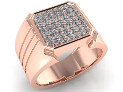 light weight gold diamond rings-C111116SKCH2026005-wt-10-15 3D print model