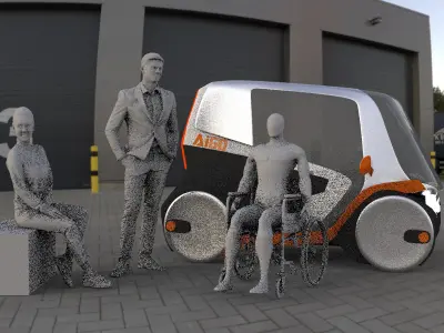  Disability Compact Car Concept 3D model