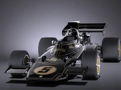Lotus 72d 1970-1975 John Player Special Grand Prix VRAY 3D model
