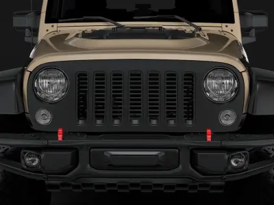 Jeep Wrangler Rubicon Recon JK 2017 3D model