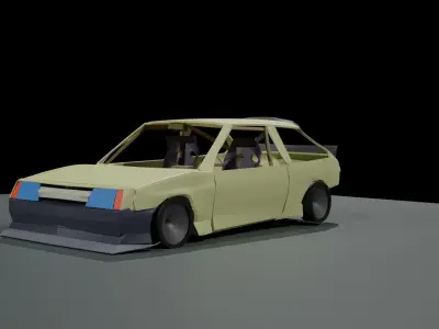 vaz 2108 tunning 3D model