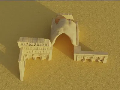 The Ruins of TaqE Kisra Iraq 3D model