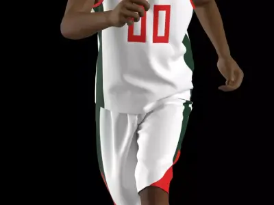 basketbal uniform 3D model