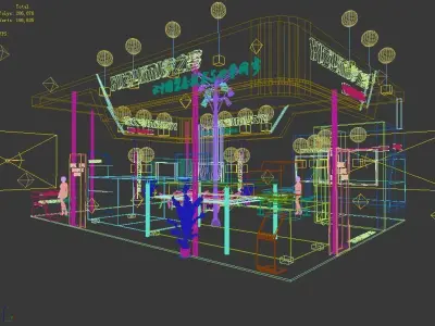 Exhibition - Area - 12X9-3DMAX2010-01 3D model