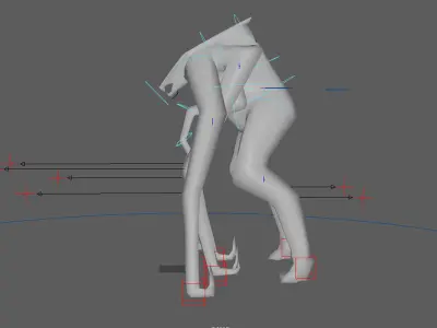 Female Muto Rig Low-poly 3D model