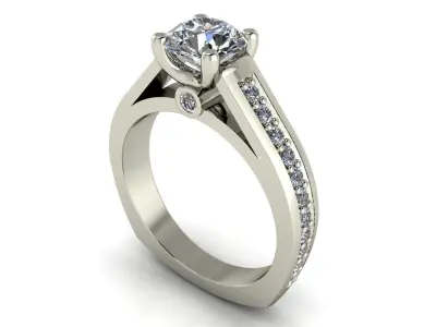 Women ring 3dm stl render detail 3D print model 26