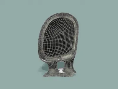 3D Scan Car Mirror Low-poly 3D model