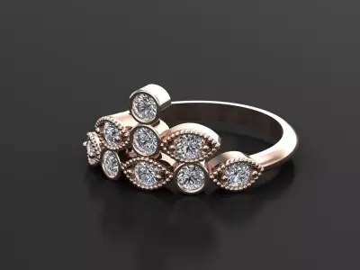 Solitaire Ring SR63 Version 1 3D model