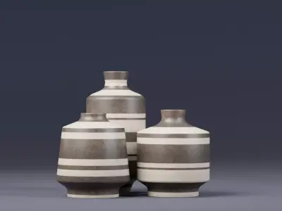 Decoration Vase 02 Low-poly 3D model
