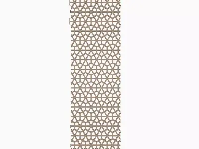 Hexagonal Separator and Panel Low-poly 3D model