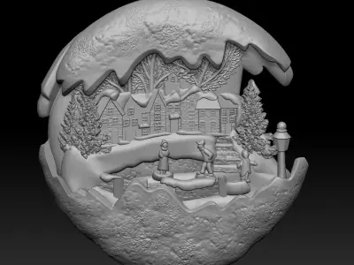 Christmas ornament cookie Free 3D print model