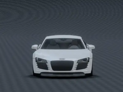 Audi R8 Low-poly 3D model