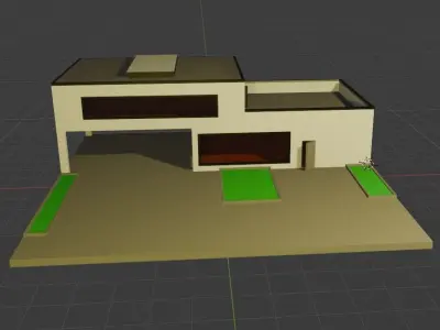 house without interior price one dollar 3D model