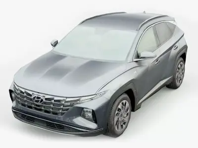 Hyundai Tucson 2023 Low-poly 3D model