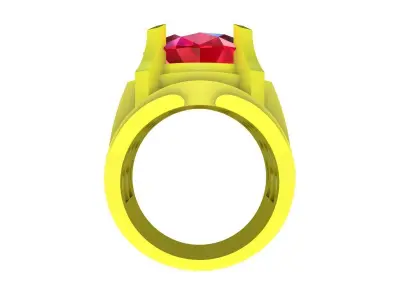 A5365 Zodiac Snake Men Ring 3D Model 3D print model