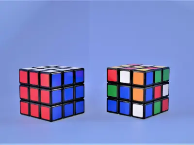 Rubik Cube Free low-poly 3D model